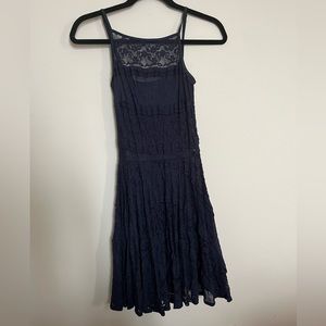 B Darlin navy blue laced dress